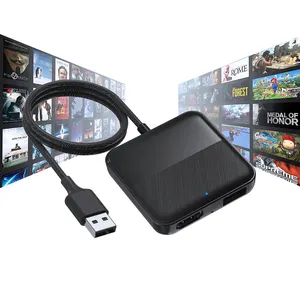 Ottocast TV Mobil, Dongle HDMI Multimedia Adapter mobil TV Mate TV Stick adaptor untuk mobil dengan kabel CarPlay