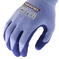 Gants de travail de sécurité MaxiPact en polyester respirant et durable, enduits de latex gaufré antidérapant, tricotés 13 jauges, pour maçonnerie et automobile