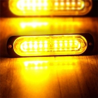 10 LED-Stroboskoplichter Notfall-Orange Blinklicht Gelb-Amber Warnleuchte 12V 24V Stroboskope für Fahrzeuge