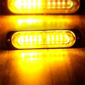 10 Đèn <span class=keywords><strong>LED</strong></span> Nhấp Nháy Khẩn Cấp Màu Cam Nhấp Nháy Đèn Hiệu Màu Vàng Hổ Phách Đèn Cảnh Báo 12V 24V Stroboscopes Cho Tự Động - Product Image 5