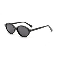 Lunettes de soleil ovales classiques faites à la main, style hip-hop punk, protection UV400, luxe rétro, anti-reflet, verres polarisés TAC en acétate
