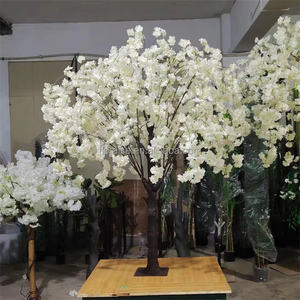Árboles de flor de cerezo que lloran blancos de 150cm, árbol de flores colgantes de 5 pies, árboles de flor de cerezo para decoración de eventos de fiesta - Product Image 2