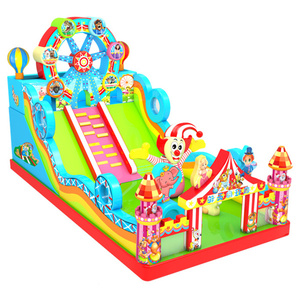 Buttafuori gonfiabili commerciali che saltano castello gonfiabile con scivolo per bambini all'aperto LI gioco all'aperto Logo personalizzato accettabile - Product Image 2