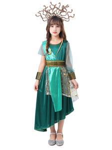 <span class=keywords><strong>Disfraz</strong></span> de Cosplay de Medusa con Cabello de <span class=keywords><strong>Serpiente</strong></span> de la Mitología Griega Antigua para Niñas, para Fiestas de <span class=keywords><strong>Halloween</strong></span>, 100% - Product Image 6