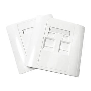 Cat6 Keystone <b>Wall</b> Plate 86 Type Single Port RJ45 Network Module <b>Panel</b> ABS Injection Easy Install for Structured Cabling - Product Image 3