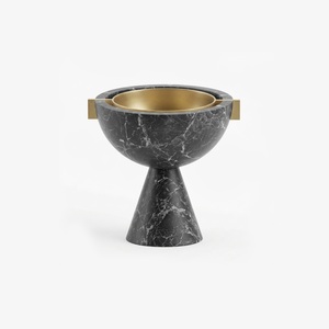 Quemador <span class=keywords><strong>de</strong></span> Aceite Aromático Artístico MAXERY <span class=keywords><strong>de</strong></span> Mármol Nero Marquina, Portavelas <span class=keywords><strong>de</strong></span> Piedra <span class=keywords><strong>de</strong></span> Lujo <span class=keywords><strong>con</strong></span> Pedestal, Difusor <span class=keywords><strong>de</strong></span> Aromaterapia Geométrico - Product Image 3