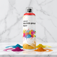 Peinture en aérosol graffiti personnalisée de marque, multicolore, de qualité supérieure, pour artistes, art urbain et fresques graffiti
