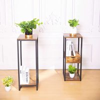 Petite table d'appoint, support de plante d'angle haut pour plantes d'intérieur, plusieurs supports