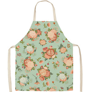 2025 nouveau produit de conception impression numérique étanche facile à nettoyer Polyester coton lin tabliers de cuisine tabliers de jardin personnalisés - Product Image 1