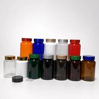 Pot à gommes à mâcher à large ouverture de 1 oz, 2 oz, 3 oz, 4 oz avec bouchon à vis, petite bouteille en plastique de qualité alimentaire avec couvercle, emballage personnalisé pour compléments alimentaires