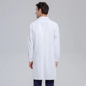Blouse médicale unisexe de haute qualité pour hôpital, blouse de laboratoire, tenue médicale personnalisée, antistatique, en tissu peigné blanc - Product Image 3