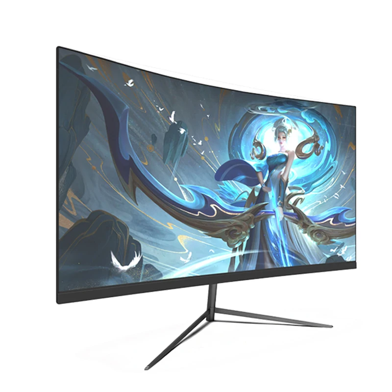 Wholesale Desktop Frameless 24 Inch Gaming Monitor Curved 27 Inch LCD Monitor 75hz 144hz G Sync Led Computer Gaming Monitor