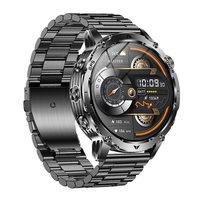 Montre connectée robuste AK102 pour hommes, GPS, appels Bluetooth, écran HD 1,7 pouces, étanche IP68, batterie 1100 mAh, montre de sport, tracker d'activité physique
