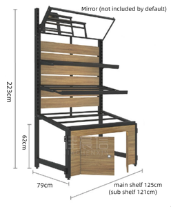 Kệ cho thực phẩm tươi sống cửa hàng bán lẻ rau giá với Rau Trái Cây Pallet Kệ duy nhất Mặt hiển thị đứng cho siêu thị - Product Image 4