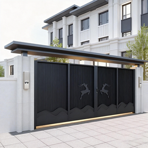 Diseño <span class=keywords><strong>de</strong></span> Puerta Moderna para Patio, Puertas <span class=keywords><strong>de</strong></span> Aluminio, Último Modelo <span class=keywords><strong>de</strong></span> Puerta <span class=keywords><strong>Principal</strong></span> Metálica, Puerta Corredera <span class=keywords><strong>de</strong></span> Esquina, Puerta Automática para <span class=keywords><strong>Entrada</strong></span> <span class=keywords><strong>de</strong></span> Vehículos - Product Image 4
