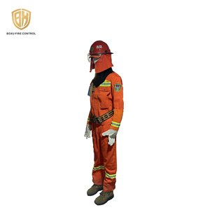 <span class=keywords><strong>Traje</strong></span> de bombero resistente al fuego, <span class=keywords><strong>traje</strong></span> de seguridad con casco, botas, uniforme de trabajo, naranja, <span class=keywords><strong>precio</strong></span> de fábrica, venta - Product Image 5
