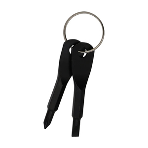 Mini Portable Self Defense Keychain <b>Set</b> Outdoor Multifunctional SurviveTool Screwdriver Personal Defence Key Ring Silver Black - Product Image 4