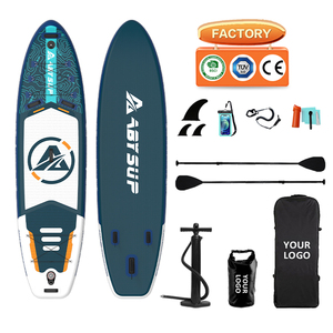 Planche à pagaie gonflable SUP avec surface antidérapante à haute stabilité, pagaie réglable et sac de transport - Product Image 1