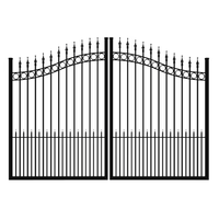 2025 Conception moderne de mur de clôture de gril de porte de sécurité à l'extérieur des portes de jardin en métal soudées pour le marché des Philippines