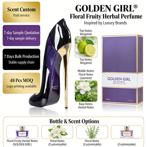 Oferta Especial: Lujosa Fragancia Floral Cítrica para Mujer, Inspirada en GOLDEN GIRL EDP, Botella de Tacón Alto, Aroma Premium de Larga Duración - Product Image 1