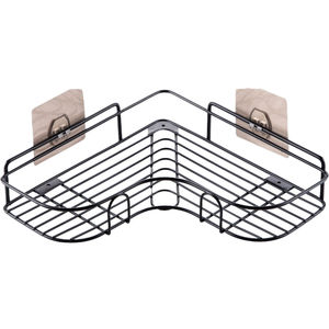 Porte-accessoires de douche moderne en acier inoxydable à double paroi, robuste, pour salle de bain, cuisine, rangement, organisateur, crochet d'angle triangulaire, outils - Product Image 1