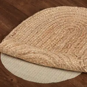 Handmade outdoor indoor nature Jute braided floor carpet oval Braided jute rug