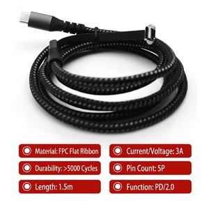 Excellent Bending Resistance Sion Support PD Fast Charging Type C Male to Male FPC Connector for Electronic Products - Product Image 2
