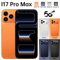 Smartphone I17 Pro Max 5G double SIM, écran OLED 4K de 7 pouces 120 Hz, caméra photo 108MP+72MP, batterie 8000 mAh, charge rapide 120W, compatible NFC