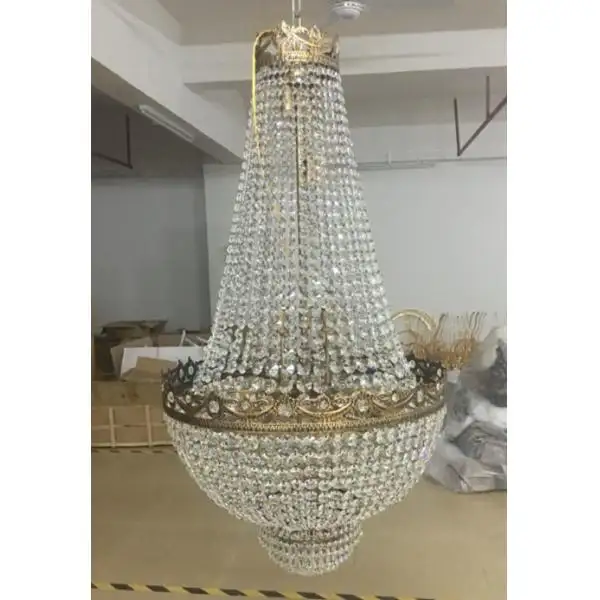 Cesta de luces antiguas, candelabro de cristal, iluminación cano, venta al por mayor