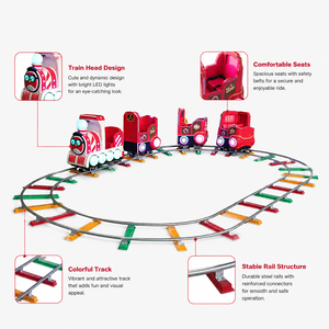 Atractivo y Económico <span class=keywords><strong>Tren</strong></span> Eléctrico de Juguete para Niños, con 4 Asientos, para Parques de Diversiones Temáticos, Alquiler de Juegos Infantiles al Aire Libre - Product Image 2