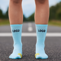 Chaussettes de course personnalisées de haute qualité Chaussettes de course de compression en nylon athlétiques respirantes