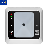 Lecteur de carte IC mural ZKRADIO QR + RFID 13.56MHz avec interface USB Wiegand26/34 RS485 pour système de contrôle d'accès