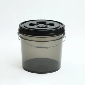 3 gallon car wash detail bucket with plastic filter and screw gama lid