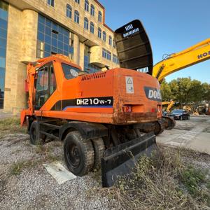 Excavadora Usada Doosan DH210W-7 en Venta, Excavadora de Ruedas Doosan 210 Fabricada en Corea, Precio Bajo - Product Image 2