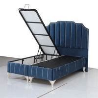 Conjunto de muebles de dormitorio de lujo, cama King Size moderna o baja, suministro de fábrica