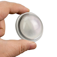 Lentille LED sphérique biconvexe en verre optique avec revêtement antireflet et personnalisation OEM disponible