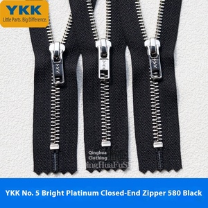 Pour YKK No.5 blanc laiton métal fermé queue fermeture éclair pour vêtements sacs chaussures bottes autres accessoires - Product Image 6