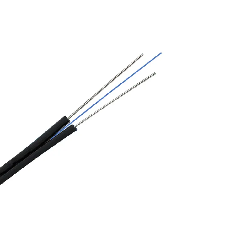 GJXH indoor 1/2/4 core FTTH drop fiber cable single mode 9 /125 2*3mm LSZH fiber cable