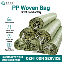 Sac en polypropylène tissé laminé imperméable de 25 kg et 50 kg pour aliments pour animaux, ingrédient de farine de soja, vente en gros, usine sur mesure