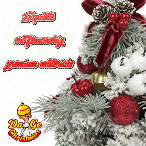 Árbol de Navidad Artificial de PVC de Alta Calidad, Marca <span class=keywords><strong>ELIM</strong></span>, Personalizado, 50 cm, Mini Árbol de Escritorio, Base para Mesa Interior, Resistente al Fuego, 30 cm - Product Image 3