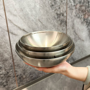 304 Stainless Steel Double Wall Noodle <b>Bowl</b> <b>Large</b> Capacity Anti Scalding Cartoon Design For Household Use - Product Image 4