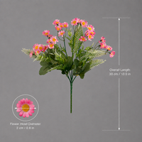 6 Tangkai Bunga Chamomile Sutra Buatan, Bunga Daisy Palsu untuk Pengisi Karangan Bunga, Dekorasi Pernikahan, dan Rangkaian Bunga Florist
