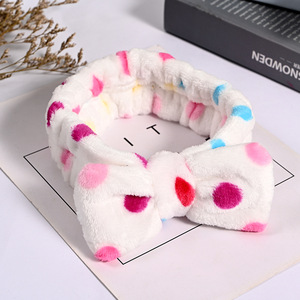 Fashion Hair Plush Bath Large Bow Spa <strong>Headband</strong> for <strong>Ladies</strong> - Product Image 6