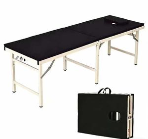 Cama de masaje plegable portátil, cama de masaje manual, ortopédica, para moxibustión, rehabilitación, terapia, masajes, tatuajes y estética. - Product Image 1
