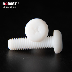 Vis à tête ronde en PTFE Bocast M3 M12 métriques, résistantes à la corrosion et aux hautes températures - Product Image 2