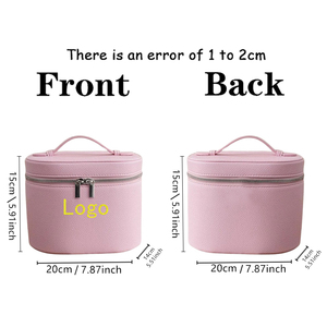 Borsa per il Trucco Personalizzata con Logo Ricamato, Professionale, Grande Capacità, Portatile, Organizzatore per Pennelli da Trucco in PU per Viaggi - Product Image 6
