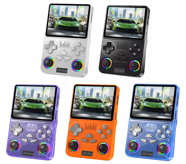New J36 Ultra Open-source 64GB Portable Classic Retro Handheld Game Console Linux System Supports 20+ Simulators