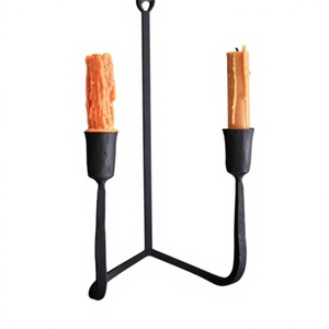 Portable Iron Metal <b>Wall</b> Mounted <b>Candle</b> Holder Black Finished Perfect For Home Christmas Event Holiday <b>Lighting</b> Decoration - Product Image 1