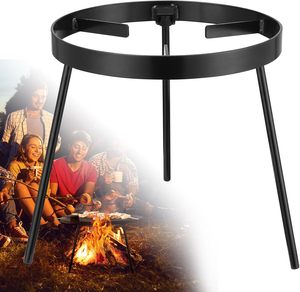 Équipement de cuisson au feu de camp, support de foyer extérieur, trépied de <span class=keywords><strong>camping</strong></span> portable en fonte, trépied de cuisson pour le <span class=keywords><strong>camping</strong></span> - Product Image 1