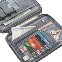 Travelsky, organizador de documentos de viaje familiar grande en blanco personalizado, billetera de negocios, tarjetero para pasaporte